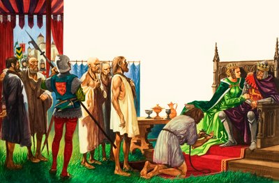 Koning Edward III en de burgers van Calais door Peter Jackson